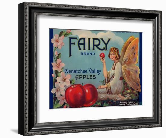 Warshaw Collection of Business Americana Food; Fruit Crate Labels, Liberty Orchard Co.-null-Framed Art Print