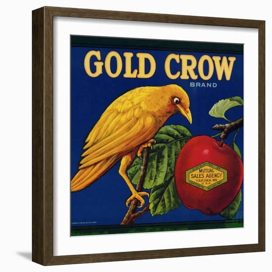 Warshaw Collection of Business Americana Food; Fruit Crate Labels, Mutual Sales Agency-null-Framed Art Print