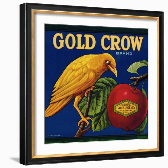 Warshaw Collection of Business Americana Food; Fruit Crate Labels, Mutual Sales Agency-null-Framed Art Print