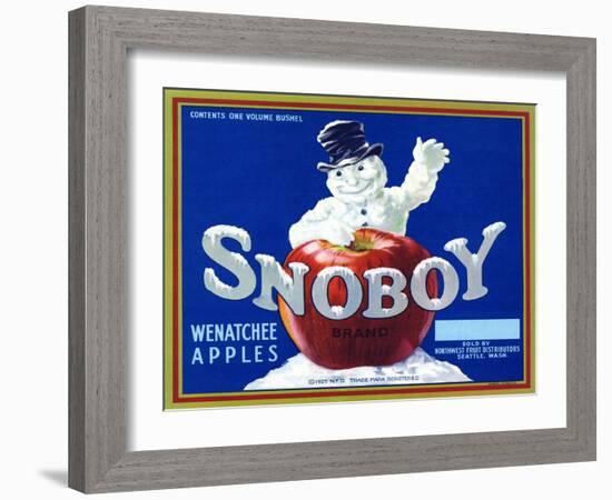 Warshaw Collection of Business Americana Food; Fruit Crate Labels, Northwest Fruit Distributors-null-Framed Art Print