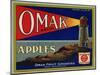 Warshaw Collection of Business Americana Food; Fruit Crate Labels, Omak Fruit Growers-null-Mounted Art Print