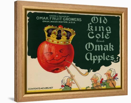 Warshaw Collection of Business Americana Food; Fruit Crate Labels, Omak Fruit Growers-null-Framed Stretched Canvas