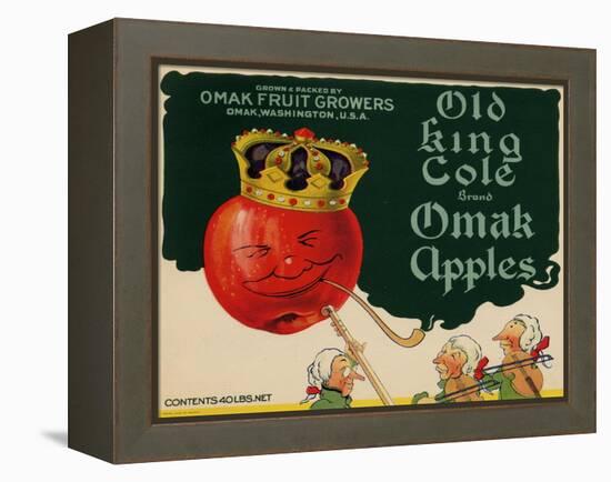 Warshaw Collection of Business Americana Food; Fruit Crate Labels, Omak Fruit Growers-null-Framed Stretched Canvas