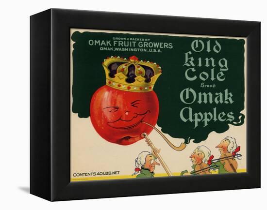 Warshaw Collection of Business Americana Food; Fruit Crate Labels, Omak Fruit Growers-null-Framed Stretched Canvas