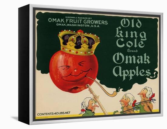 Warshaw Collection of Business Americana Food; Fruit Crate Labels, Omak Fruit Growers-null-Framed Stretched Canvas