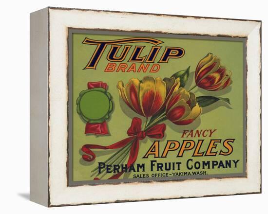 Warshaw Collection of Business Americana Food; Fruit Crate Labels, Perham Fruit Company-null-Framed Stretched Canvas