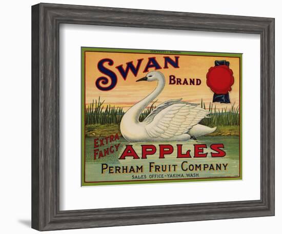 Warshaw Collection of Business Americana Food; Fruit Crate Labels, Perham Fruit Company-null-Framed Art Print