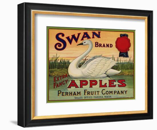 Warshaw Collection of Business Americana Food; Fruit Crate Labels, Perham Fruit Company-null-Framed Art Print