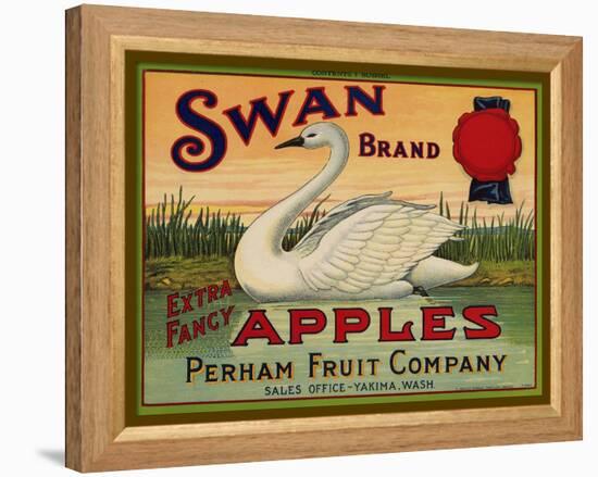 Warshaw Collection of Business Americana Food; Fruit Crate Labels, Perham Fruit Company-null-Framed Stretched Canvas