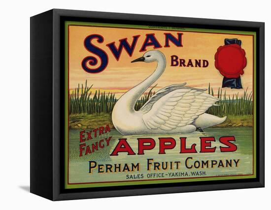 Warshaw Collection of Business Americana Food; Fruit Crate Labels, Perham Fruit Company-null-Framed Stretched Canvas