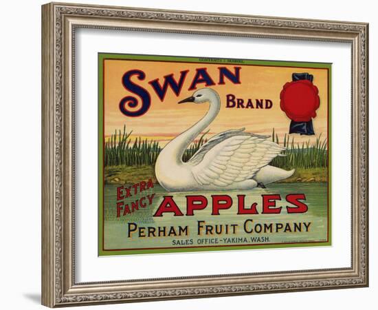 Warshaw Collection of Business Americana Food; Fruit Crate Labels, Perham Fruit Company-null-Framed Art Print