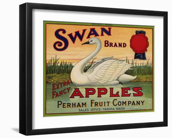 Warshaw Collection of Business Americana Food; Fruit Crate Labels, Perham Fruit Company-null-Framed Art Print