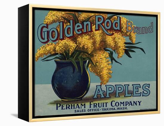 Warshaw Collection of Business Americana Food; Fruit Crate Labels, Perham Fruit Company-null-Framed Stretched Canvas