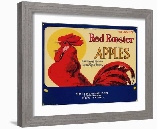 Warshaw Collection of Business Americana Food; Fruit Crate Labels, Smith & Holden Distributors-null-Framed Art Print