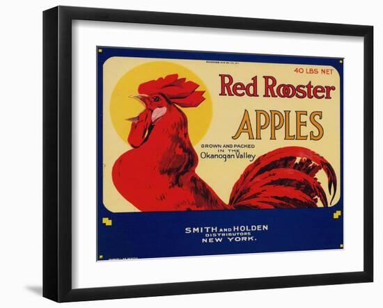 Warshaw Collection of Business Americana Food; Fruit Crate Labels, Smith & Holden Distributors-null-Framed Art Print