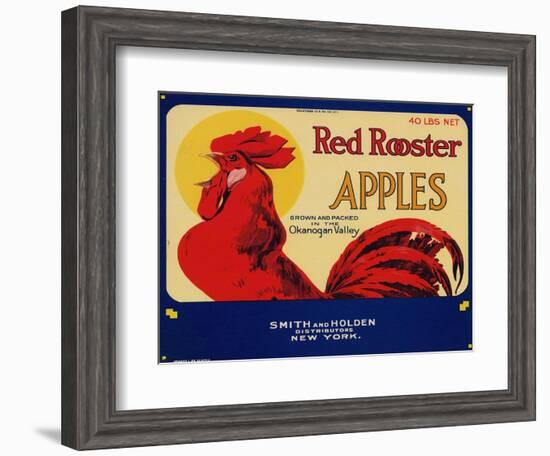 Warshaw Collection of Business Americana Food; Fruit Crate Labels, Smith & Holden Distributors-null-Framed Art Print