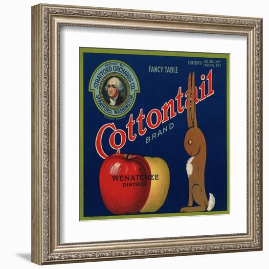 Warshaw Collection of Business Americana Food; Fruit Crate Labels, Stratford Orchards Co.-null-Framed Art Print