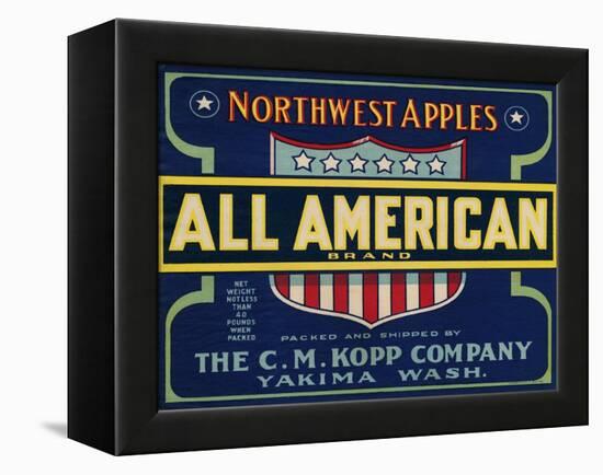 Warshaw Collection of Business Americana Food; Fruit Crate Labels, The C.M. Kopp Company-null-Framed Stretched Canvas