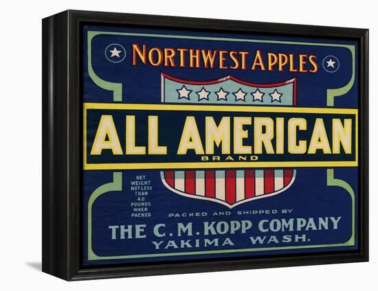 Warshaw Collection of Business Americana Food; Fruit Crate Labels, The C.M. Kopp Company-null-Framed Stretched Canvas