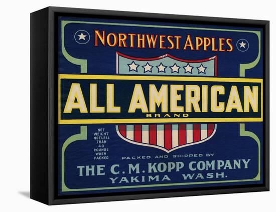 Warshaw Collection of Business Americana Food; Fruit Crate Labels, The C.M. Kopp Company-null-Framed Stretched Canvas