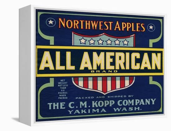 Warshaw Collection of Business Americana Food; Fruit Crate Labels, The C.M. Kopp Company-null-Framed Stretched Canvas