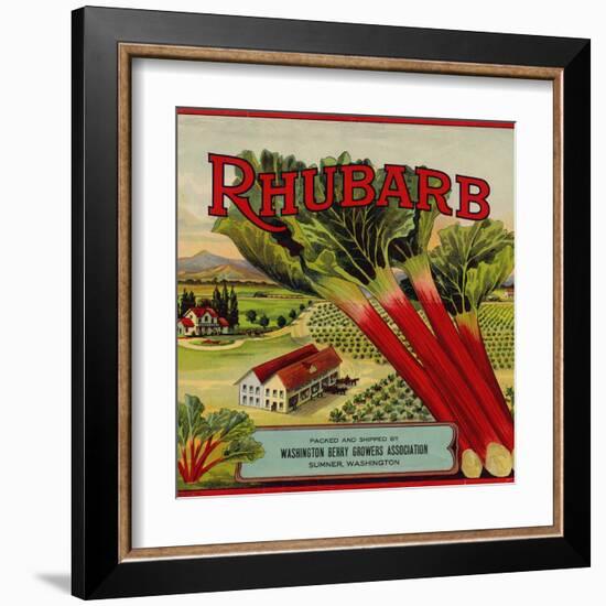 Warshaw Collection of Business Americana Food; Fruit Crate Labels, Washington Berry Growers-null-Framed Art Print