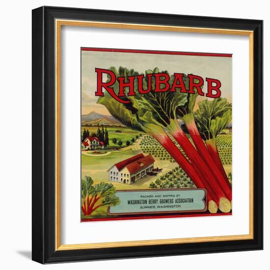 Warshaw Collection of Business Americana Food; Fruit Crate Labels, Washington Berry Growers-null-Framed Art Print