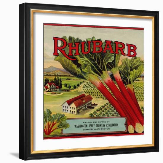 Warshaw Collection of Business Americana Food; Fruit Crate Labels, Washington Berry Growers-null-Framed Art Print