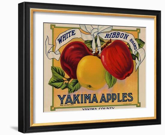 Warshaw Collection of Business Americana Food; Fruit Crate Labels, Yakima Horticultural Union-null-Framed Art Print