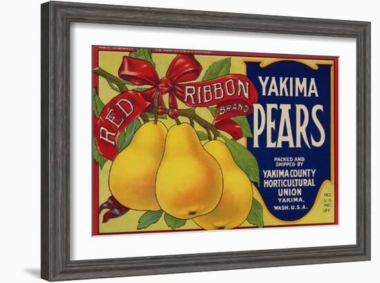 Warshaw Collection of Business Americana Food; Fruit Crate Labels, Yakima Horticultural Union-null-Framed Art Print