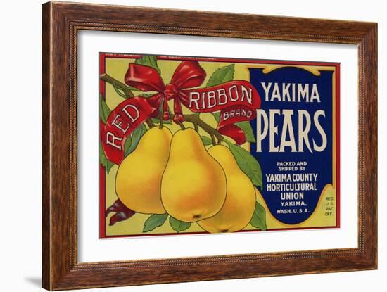Warshaw Collection of Business Americana Food; Fruit Crate Labels, Yakima Horticultural Union-null-Framed Art Print