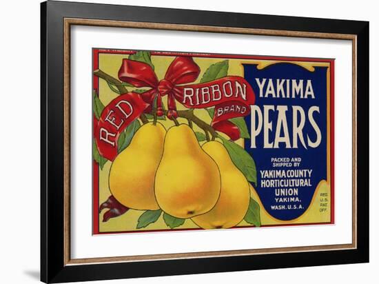 Warshaw Collection of Business Americana Food; Fruit Crate Labels, Yakima Horticultural Union-null-Framed Art Print