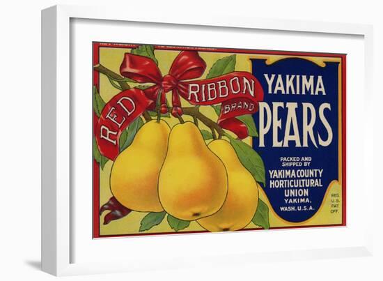 Warshaw Collection of Business Americana Food; Fruit Crate Labels, Yakima Horticultural Union-null-Framed Art Print