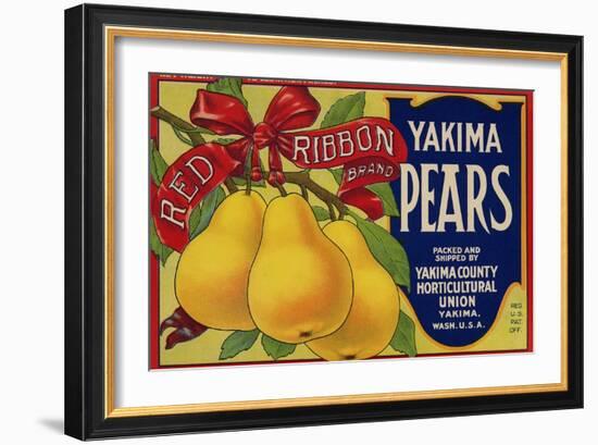 Warshaw Collection of Business Americana Food; Fruit Crate Labels, Yakima Horticultural Union--Framed Art Print