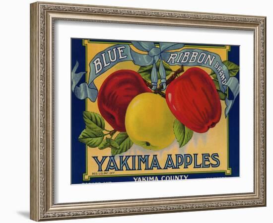 Warshaw Collection of Business Americana Food; Fruit Crate Labels, Yakima Horticultural Union-null-Framed Art Print