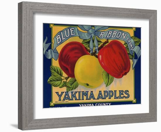 Warshaw Collection of Business Americana Food; Fruit Crate Labels, Yakima Horticultural Union-null-Framed Art Print