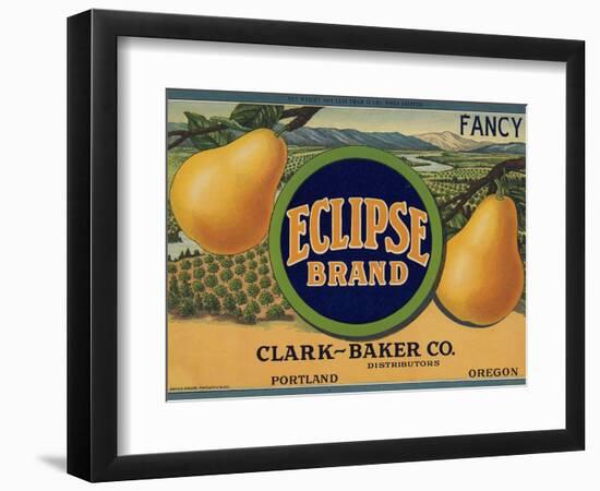 Warshaw Collection of Business Americana Food; Fruit Crate Labels-null-Framed Art Print