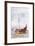 Warship at the Time of King Alfred, 1915-William Lionel Wyllie-Framed Giclee Print