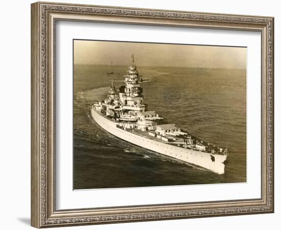 Warship 'Dunkerque'-null-Framed Photographic Print