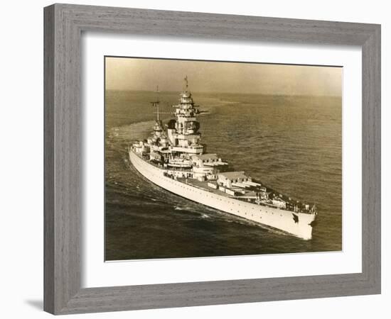 Warship 'Dunkerque'-null-Framed Photographic Print