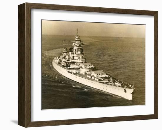 Warship 'Dunkerque'-null-Framed Photographic Print