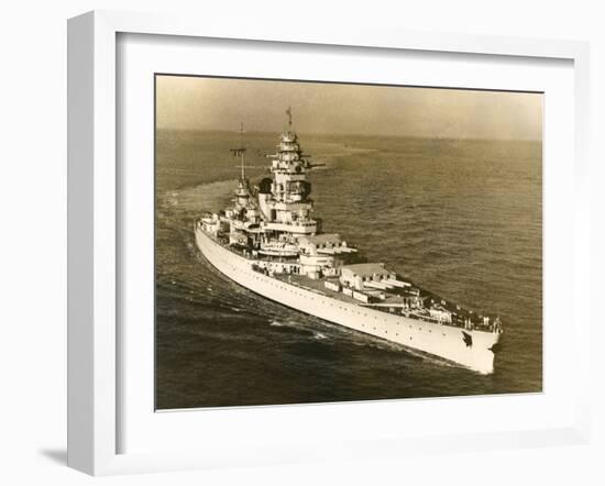 Warship 'Dunkerque'-null-Framed Photographic Print