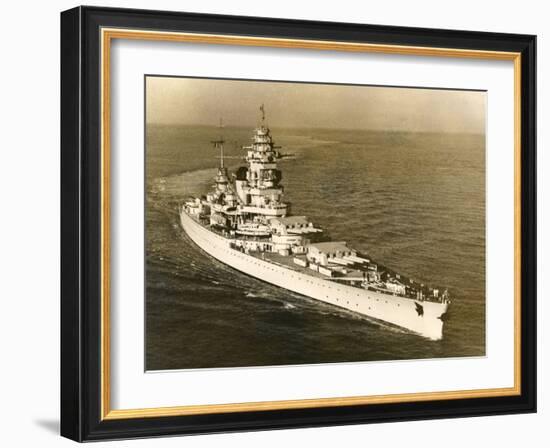 Warship 'Dunkerque'-null-Framed Photographic Print