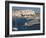 Warship Moored in the Harbour and the Old Town Behind, Tangier, Morocco, North Africa, Africa-Ken Gillham-Framed Photographic Print