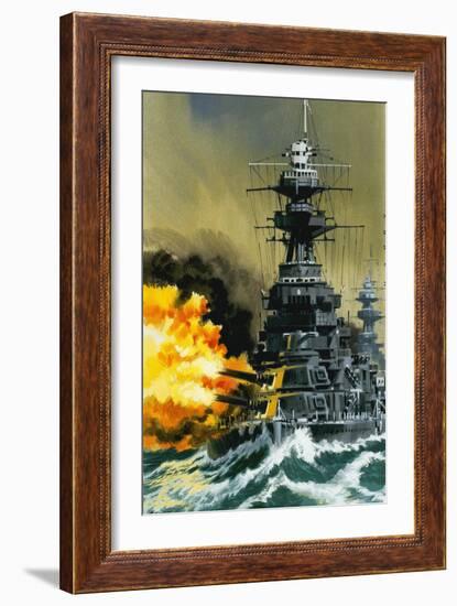 Warship-Wilf Hardy-Framed Giclee Print