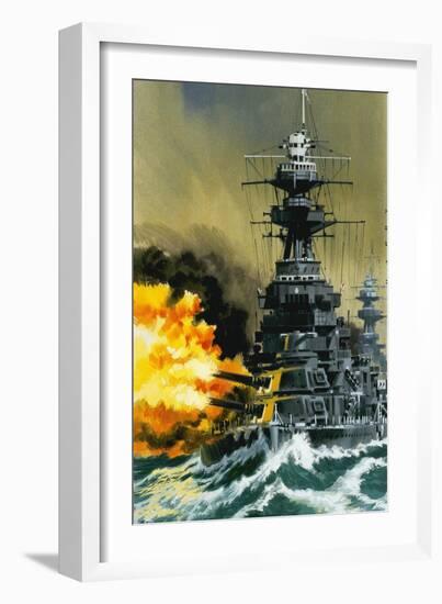 Warship-Wilf Hardy-Framed Giclee Print