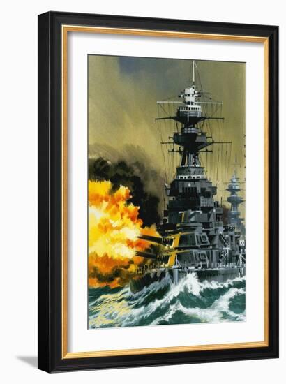 Warship-Wilf Hardy-Framed Giclee Print