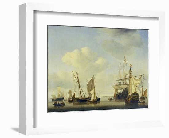 Warships at Amsterdam, ca. 1658-Willem Van De Velde-Framed Giclee Print