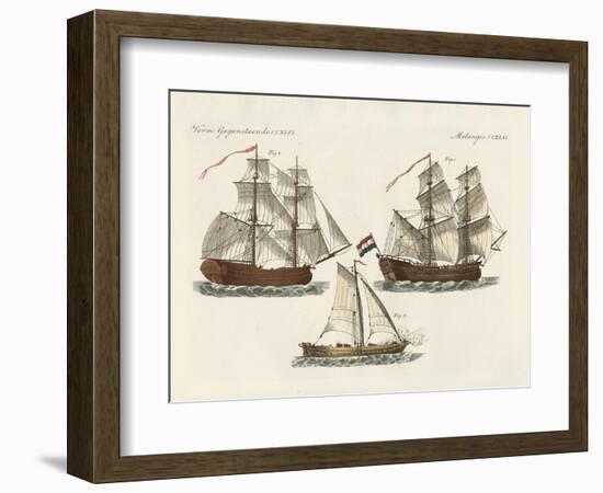 Warships of Different Kinds-null-Framed Giclee Print