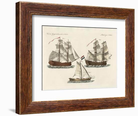 Warships of Different Kinds-null-Framed Giclee Print